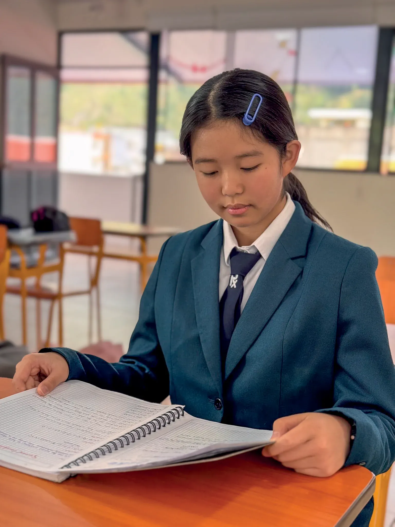 Student in the dual diploma program